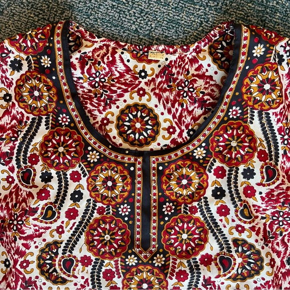 ✨3/15$ red tunic shirt, vintage - Picture 3 of 6